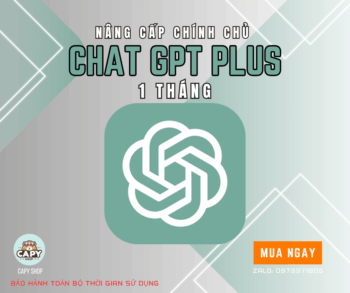 CHATGPT PLUS 1 THÁNG NÂNG CẤP CHÍNH CHỦ